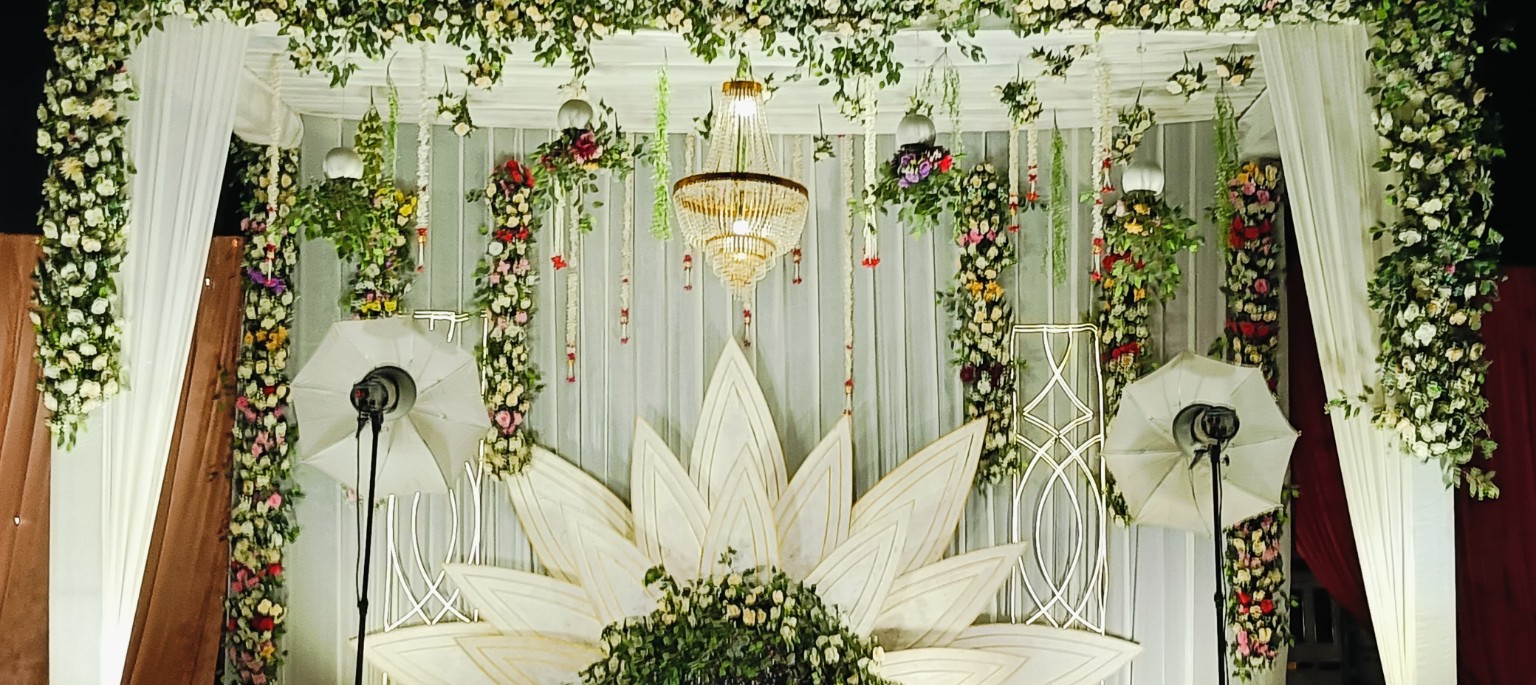 Luxury floral stage detail